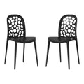 WestinTrends Playa Outdoor Modern Stackable Patio Dining Chairs (Set of 2)