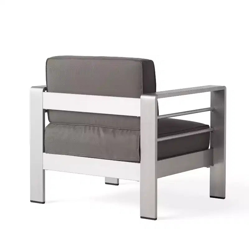 Christopher Knight Home Miller Fauteuils de jardin en aluminium avec coussins (lot de 4)
