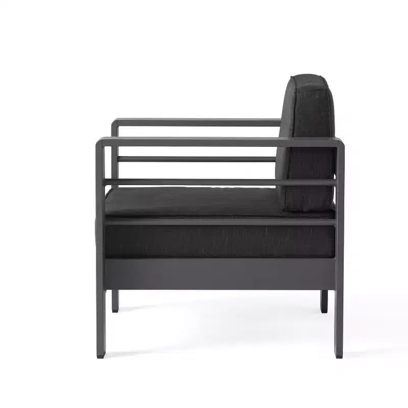 Christopher Knight Home Miller Fauteuils de jardin en aluminium avec coussins (lot de 4)