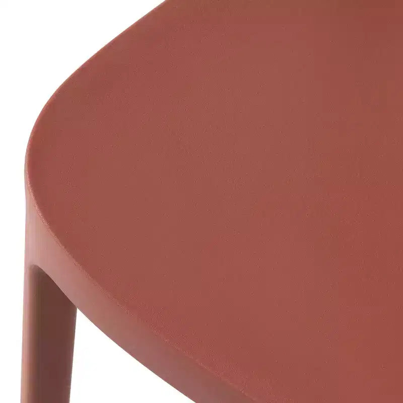 WestinTrends Playa Chaises de salle à manger modernes empilables en plastique pour l'extérieur (lot de 4), rouges