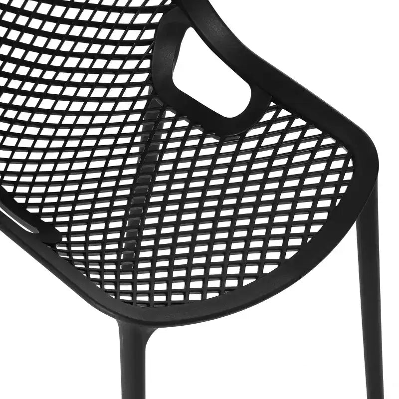 WestinTrends Chaises de salle à manger modernes empilables en plastique Playa (Lot de 2)
