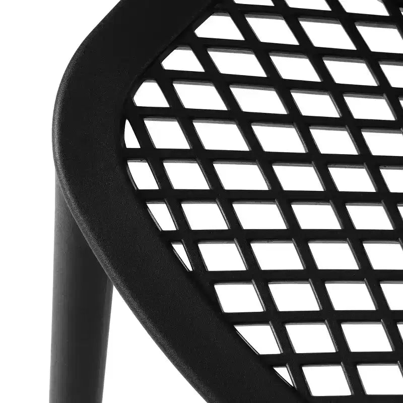 WestinTrends Chaises de salle à manger modernes empilables en plastique Playa (Lot de 2)