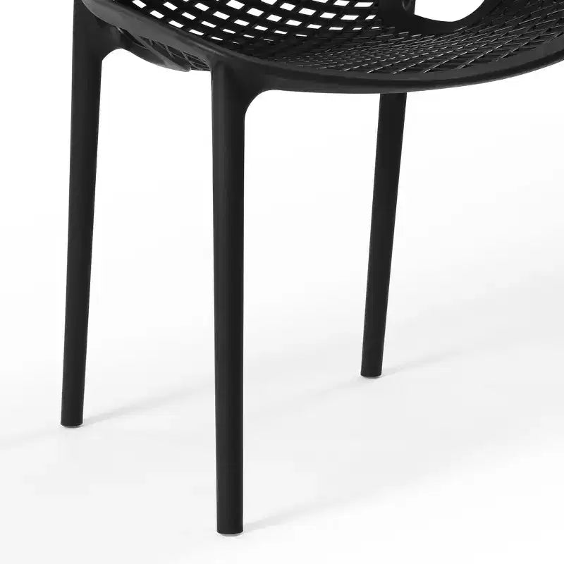 WestinTrends Chaises de salle à manger modernes empilables en plastique Playa (Lot de 2)