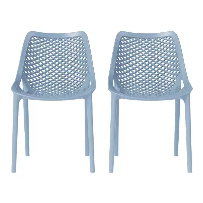 WestinTrends Chaises de salle à manger modernes empilables en plastique Playa (Lot de 2)
