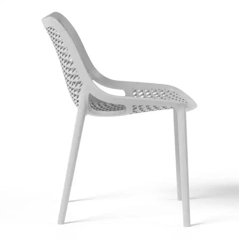 WestinTrends Chaises de salle à manger modernes empilables en plastique Playa (Lot de 2)