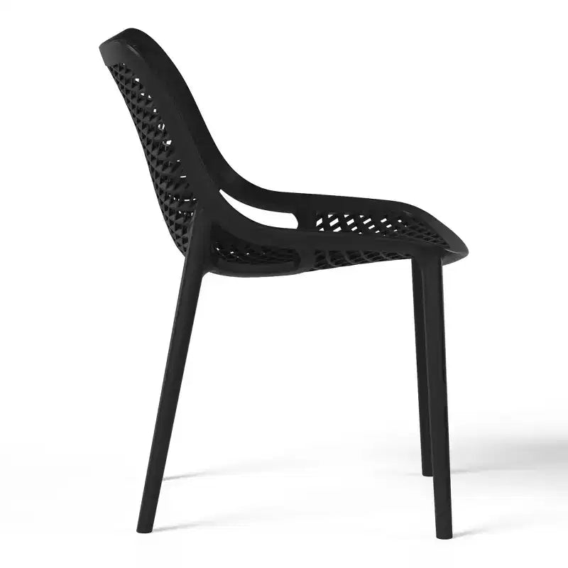 WestinTrends Chaises de salle à manger modernes empilables en plastique Playa (Lot de 2)