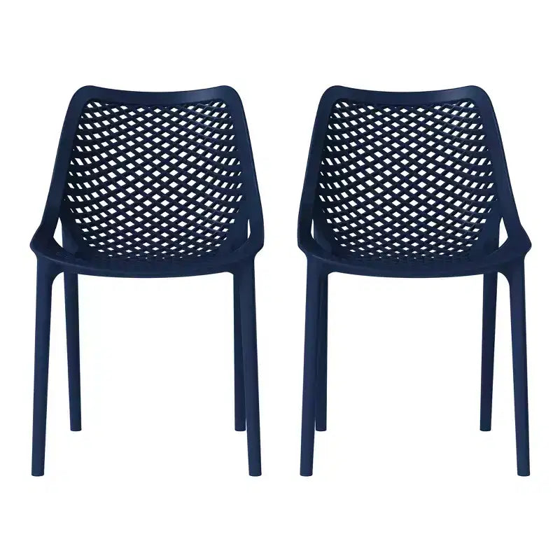 WestinTrends Chaises de salle à manger modernes empilables en plastique Playa (Lot de 2)