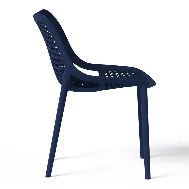 WestinTrends Chaises de salle à manger modernes empilables en plastique Playa (Lot de 2)