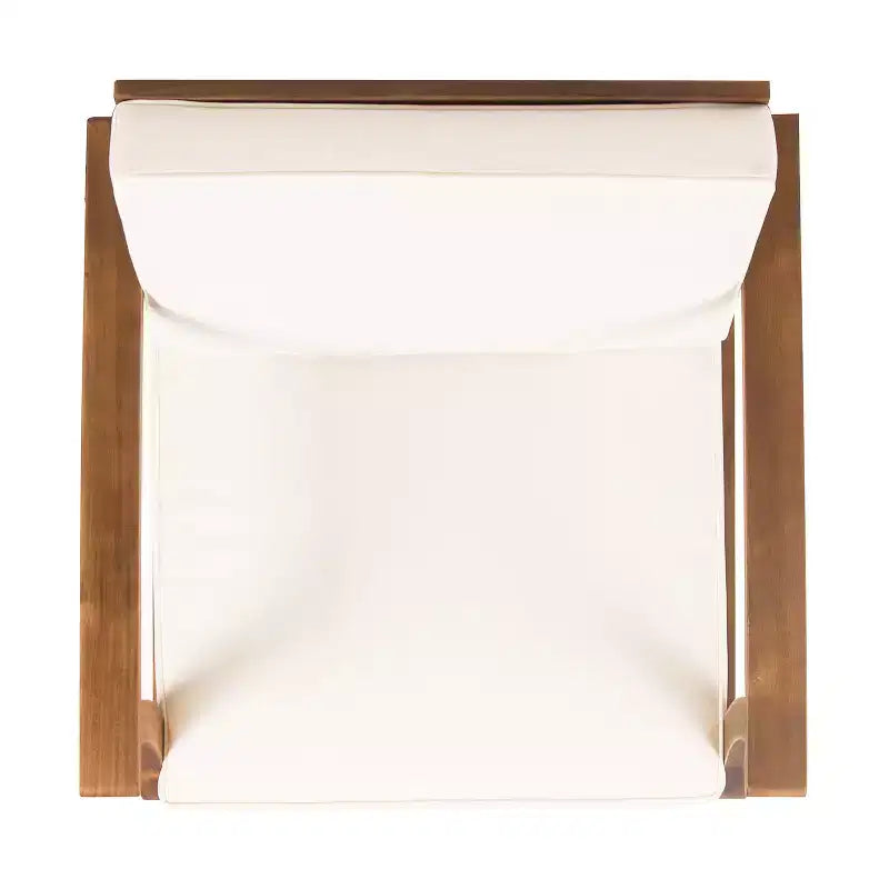 Fauteuil de jardin GDFStudio Abena en bois d'acacia avec coussins