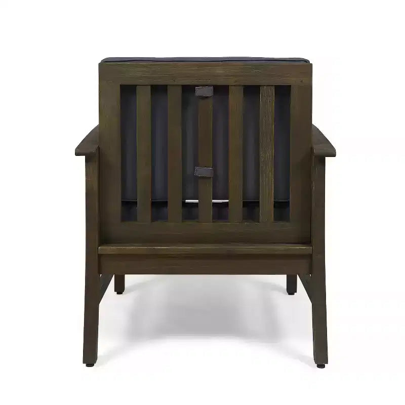 Fauteuil de jardin GDFStudio Abena en bois d'acacia avec coussins