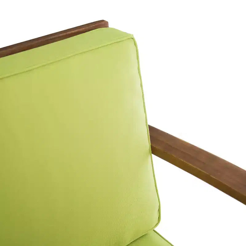 Fauteuil de jardin GDFStudio Abena en bois d'acacia avec coussins