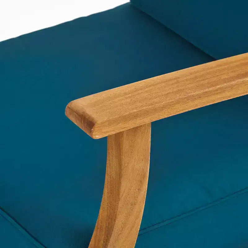 Fauteuil de jardin GDFStudio Abena en bois d'acacia avec coussins