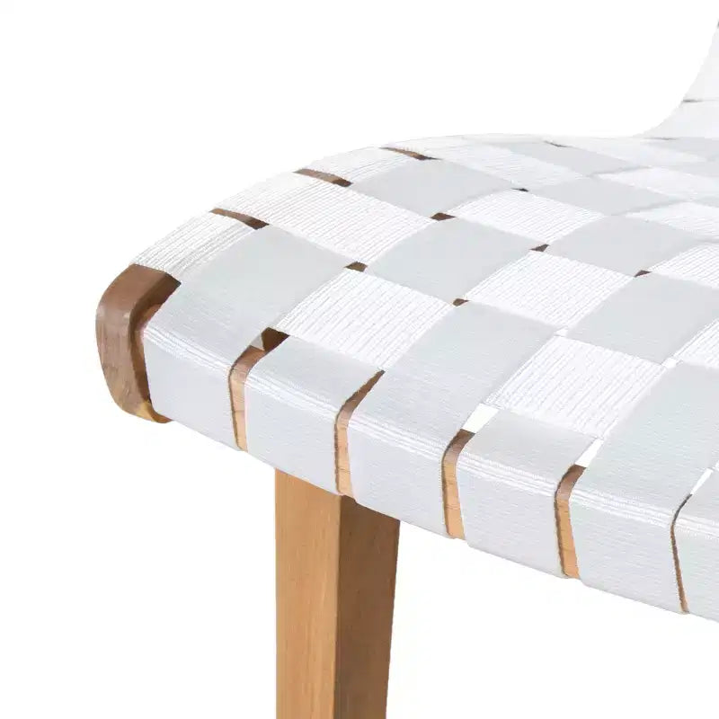 GDFStudio Ocilla Chaises longues d'extérieur en bois d'acacia et corde tressée (lot de 2)