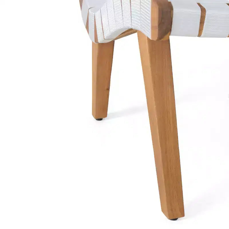 GDFStudio Ocilla Chaises longues d'extérieur en bois d'acacia et corde tressée (lot de 2)