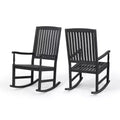 Christopher Knight Home Arcadia Chaises à Bascule d'extérieur en Bois d'Acacia (Lot de 2)