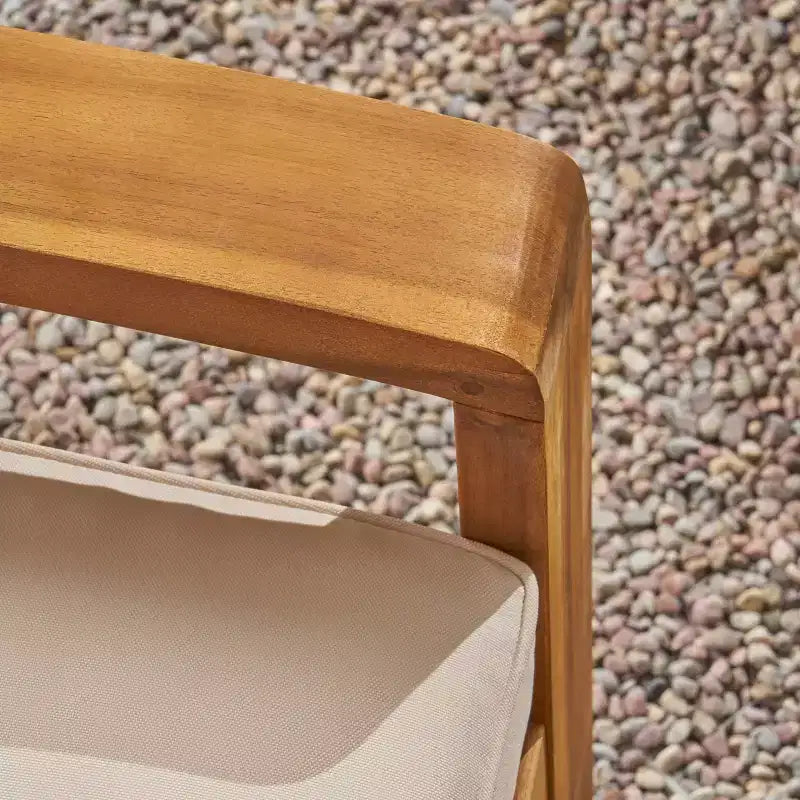 Christopher Knight Home Chaises de club d'extérieur Parma en bois d'acacia avec coussins résistants à l'eau (lot de 2)
