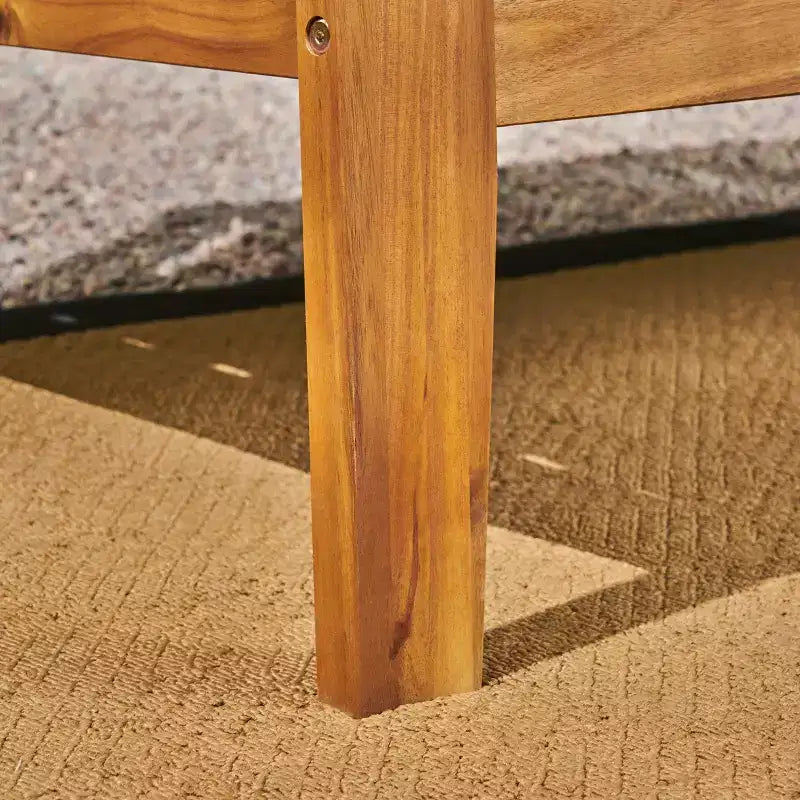 Christopher Knight Home Chaises de club d'extérieur Parma en bois d'acacia avec coussins résistants à l'eau (lot de 2)