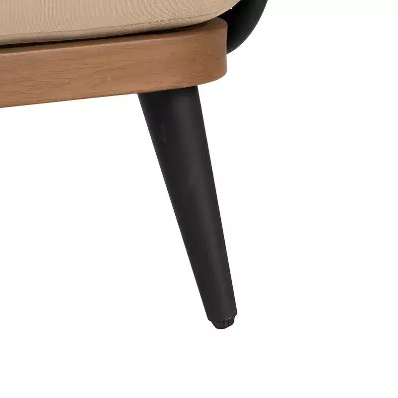 Christopher Knight Home Fauteuil de jardin Bonita en fer rustique et rotin avec coussins, beige