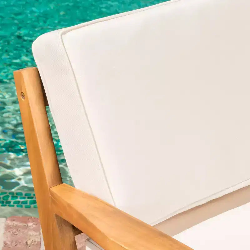 Christopher Knight Home Grenada Chaises de club d'extérieur en bois d'acacia avec coussins (Lot de 4)