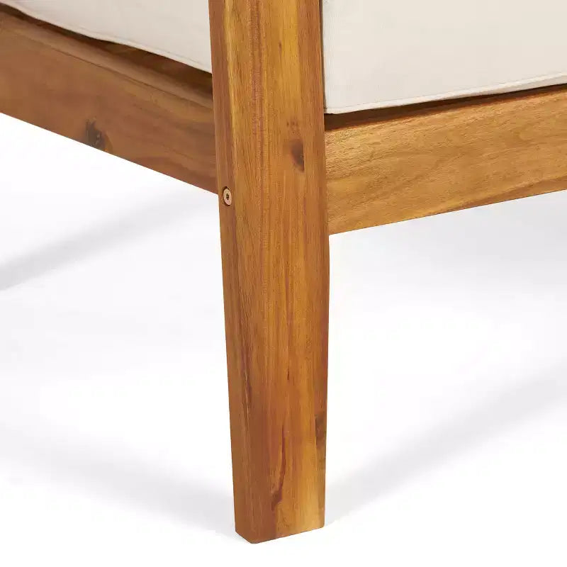 Christopher Knight Home Grenada Chaises de club d'extérieur en bois d'acacia avec coussins (Lot de 4)