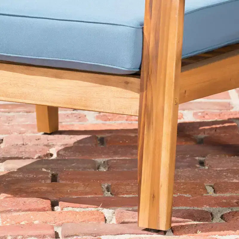 Christopher Knight Home Grenada Chaises de club d'extérieur en bois d'acacia avec coussins (Lot de 4)