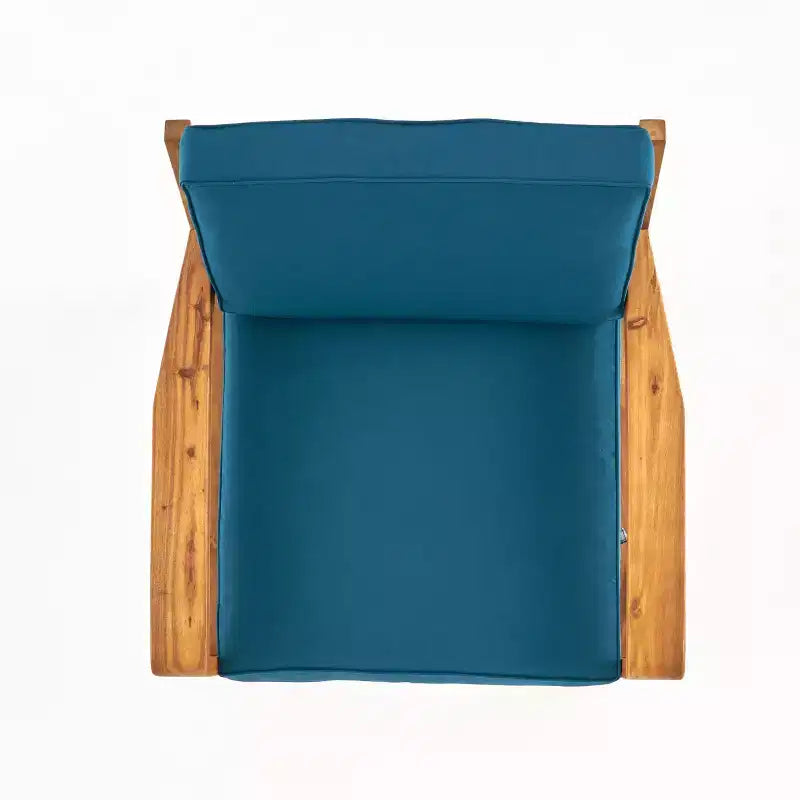 Christopher Knight Home Grenada Chaises de club d'extérieur en bois d'acacia avec coussins (Lot de 4)