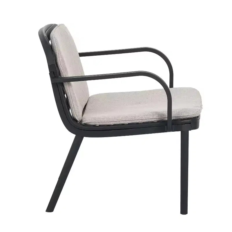 Christopher Knight Home Gudrun Fauteuil club d'extérieur en polypropylène avec coussin résistant à l'eau (Lot de 2)
