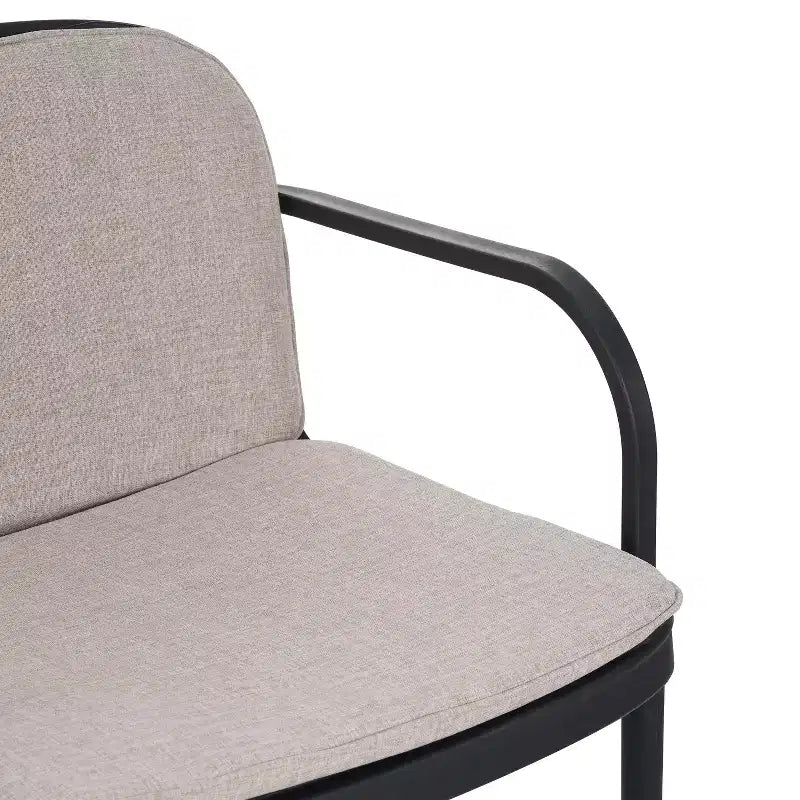 Christopher Knight Home Gudrun Fauteuil club d'extérieur en polypropylène avec coussin résistant à l'eau (Lot de 2)