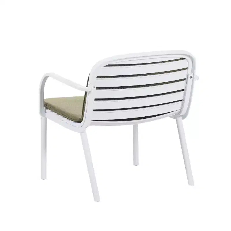 Christopher Knight Home Gudrun Fauteuil club d'extérieur en polypropylène avec coussin résistant à l'eau (Lot de 2)