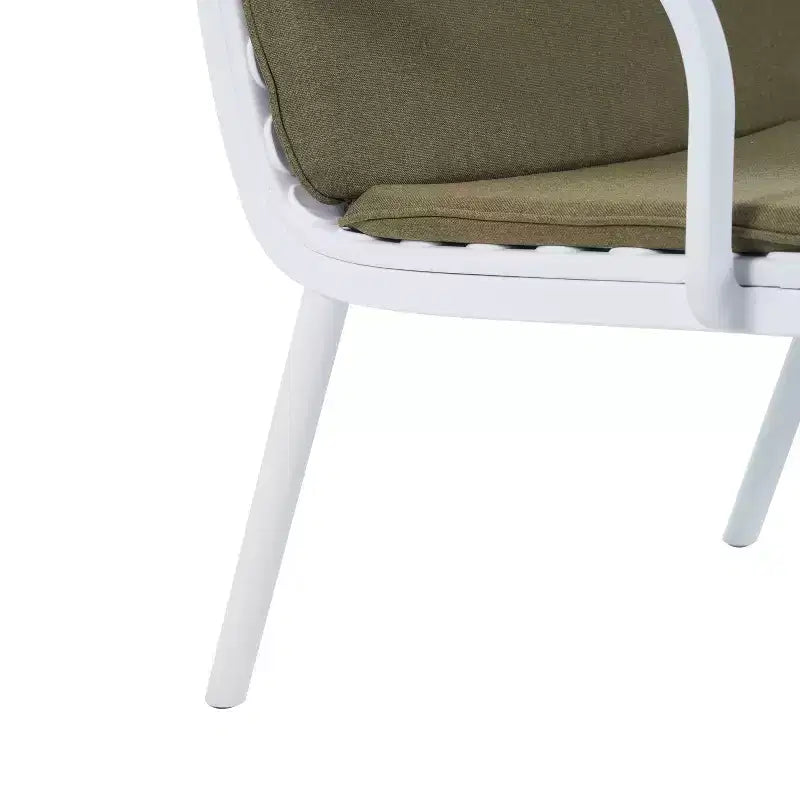 Christopher Knight Home Gudrun Fauteuil club d'extérieur en polypropylène avec coussin résistant à l'eau (Lot de 2)