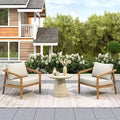 Christopher Knight Home Osborn Outdoor Slat Design Acacia Wood Club Chair (Set of 2)