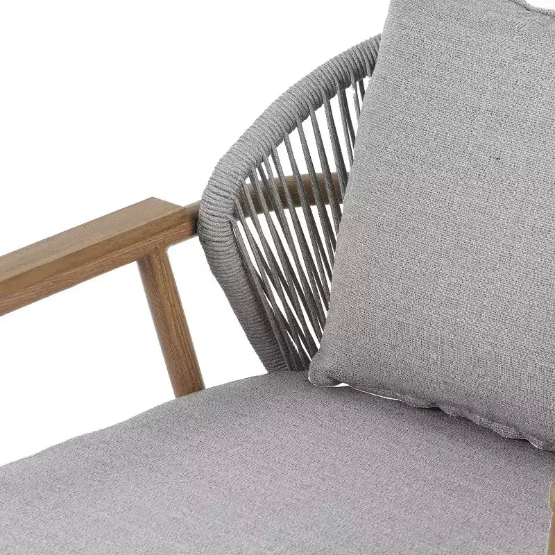 Christopher Knight Home Ove Fauteuil de club d'extérieur en métal tressé avec coussin