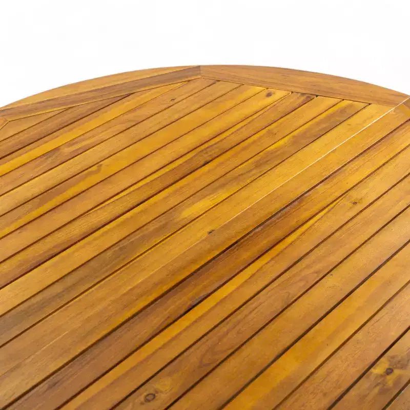 Christopher Knight Home Ensemble de salle à manger 5 pièces en bois d'acacia et osier, teck/moka mélangé