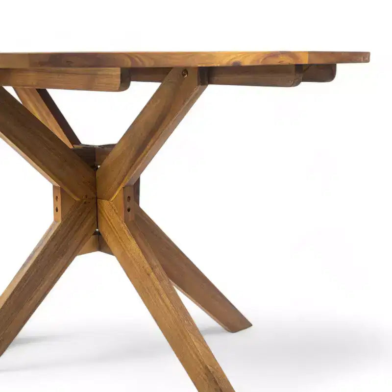 Christopher Knight Home Ensemble de salle à manger 5 pièces en bois d'acacia et osier, teck/moka mélangé