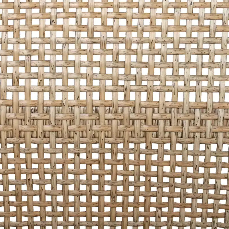 Fauteuil de jardin en bois d'acacia et osier tressé, avec coussins, fauteuil de salon de terrasse pour porche, jardin et balcon, marron - ModernLuxe