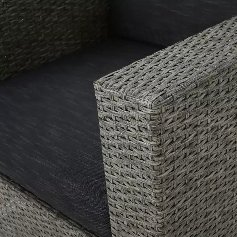 Fauteuil de jardin pivotant en osier avec coussins résistants à l'eau Puerta de Christopher Knight Home