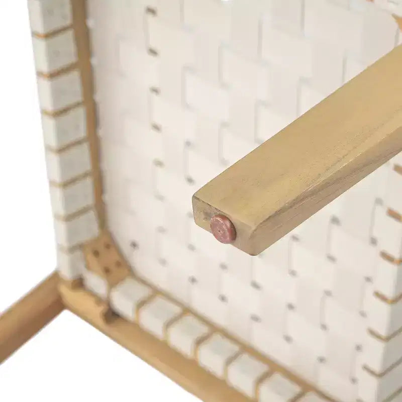 Fauteuil de jardin 2 places causeuse d'extérieur, fauteuil d'appoint en bois d'acacia et corde tressée -ModernLuxe