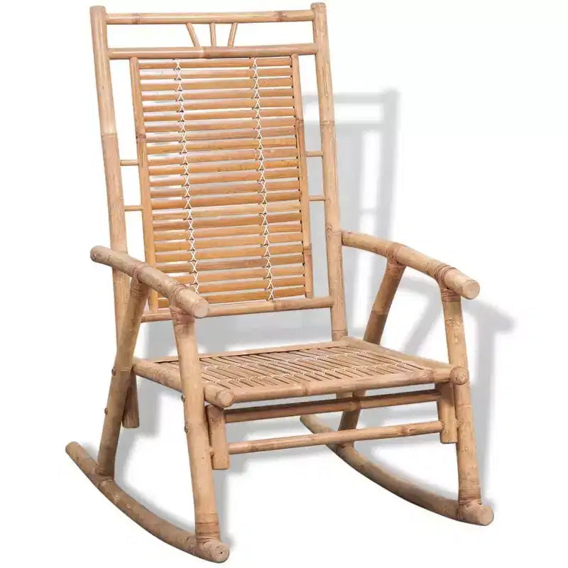 vidaXL Rocking Chair Bamboo, Natural