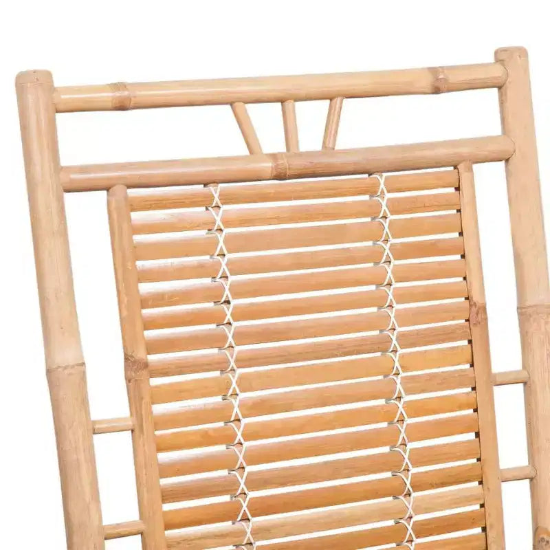 vidaXL Fauteuil à bascule en bambou, naturel