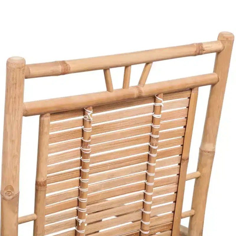 vidaXL Fauteuil à bascule en bambou, naturel