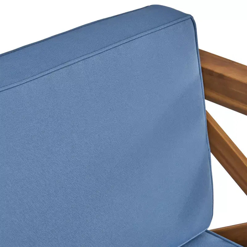 Christopher Knight Home Brava Fauteuil de jardin en bois d'acacia avec coussin résistant à l'eau