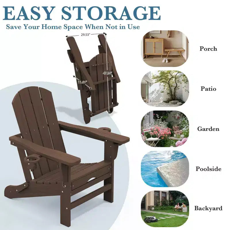 Fauteuil de patio Hyleory 3 positions avec ottoman rétractable et porte-gobelet/téléphone