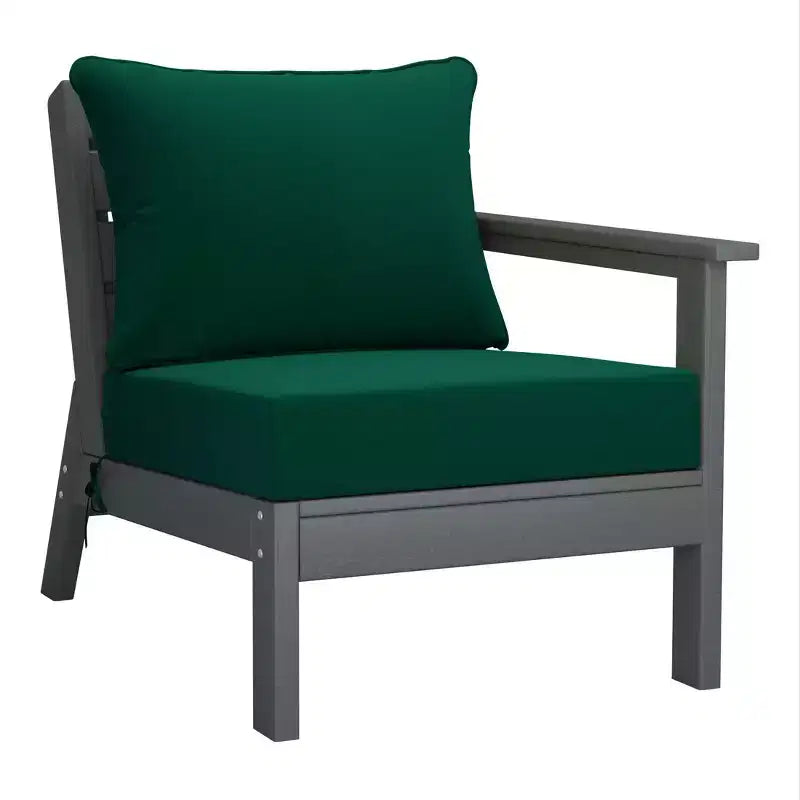 WestinTrends Avalon Salon de Jardin Modulable 6 Pièces, Canapé d'Extérieur, Gris/Vert