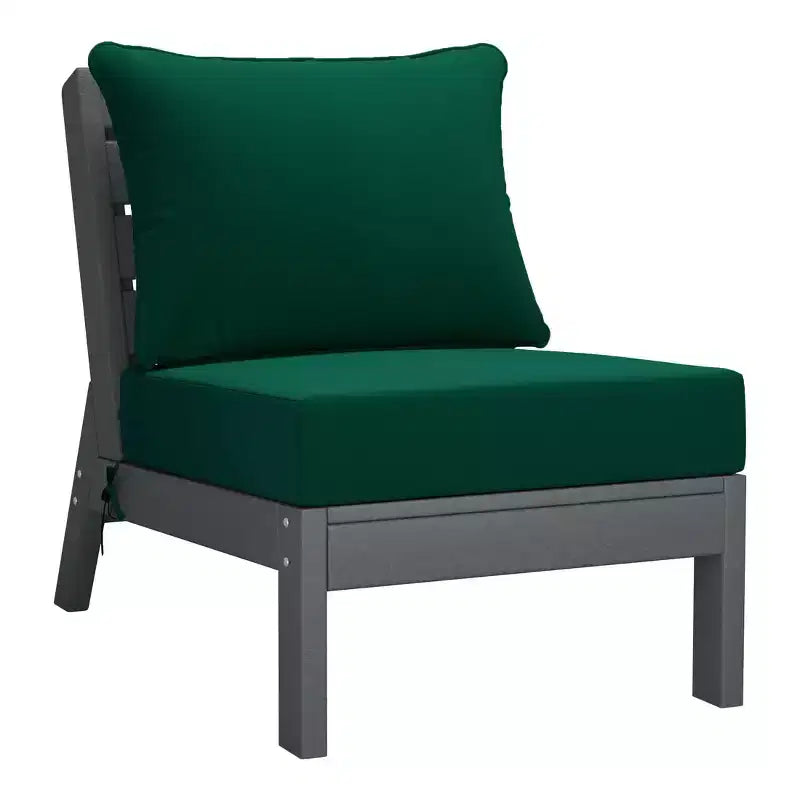 WestinTrends Avalon Salon de Jardin Modulable 6 Pièces, Canapé d'Extérieur, Gris/Vert