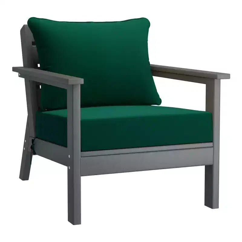 WestinTrends Avalon Salon de Jardin Modulable 6 Pièces, Canapé d'Extérieur, Gris/Vert