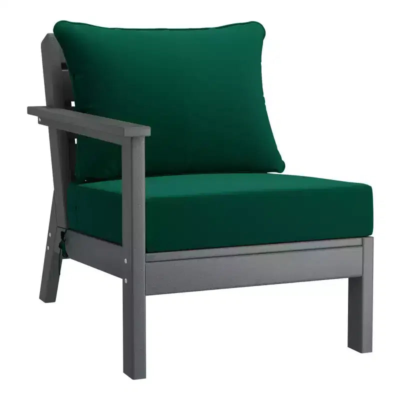 WestinTrends Avalon Salon de Jardin Modulable 6 Pièces, Canapé d'Extérieur, Gris/Vert