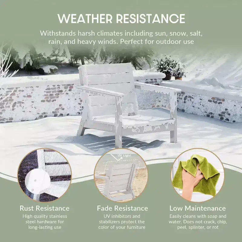 WestinTrends Avalon Salon de Jardin Modulable Extérieur 6 Pièces, Blanc/Noir