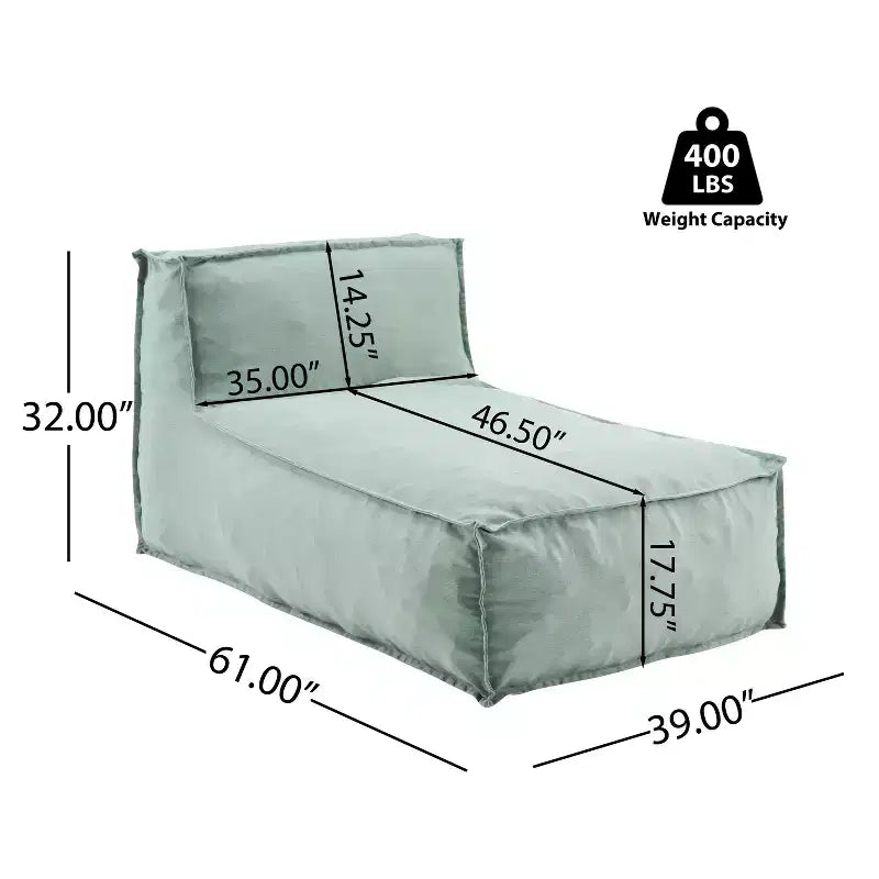 Fauteuil lounge poire d'extérieur moderne, minimaliste et polyvalent Christopher Knight Home Maegan