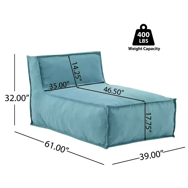 Fauteuil lounge poire d'extérieur moderne, minimaliste et polyvalent Christopher Knight Home Maegan