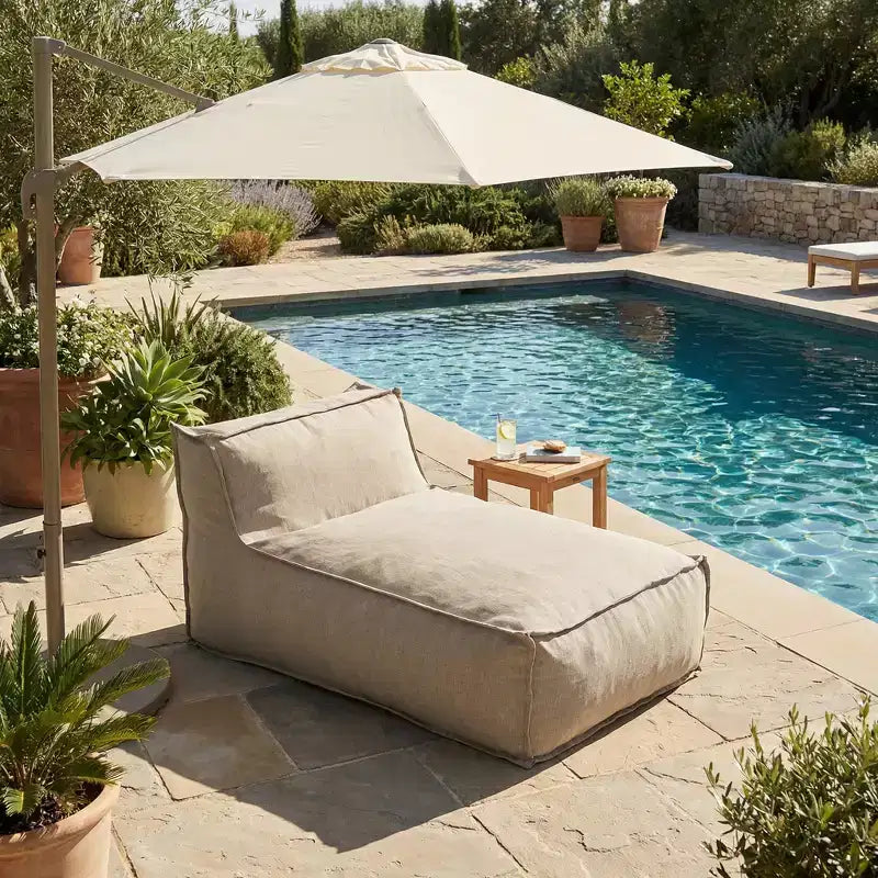 Christopher Knight Home Maegan Outdoor Modern Minimalist Versatile Bean Bag Lounge Chair